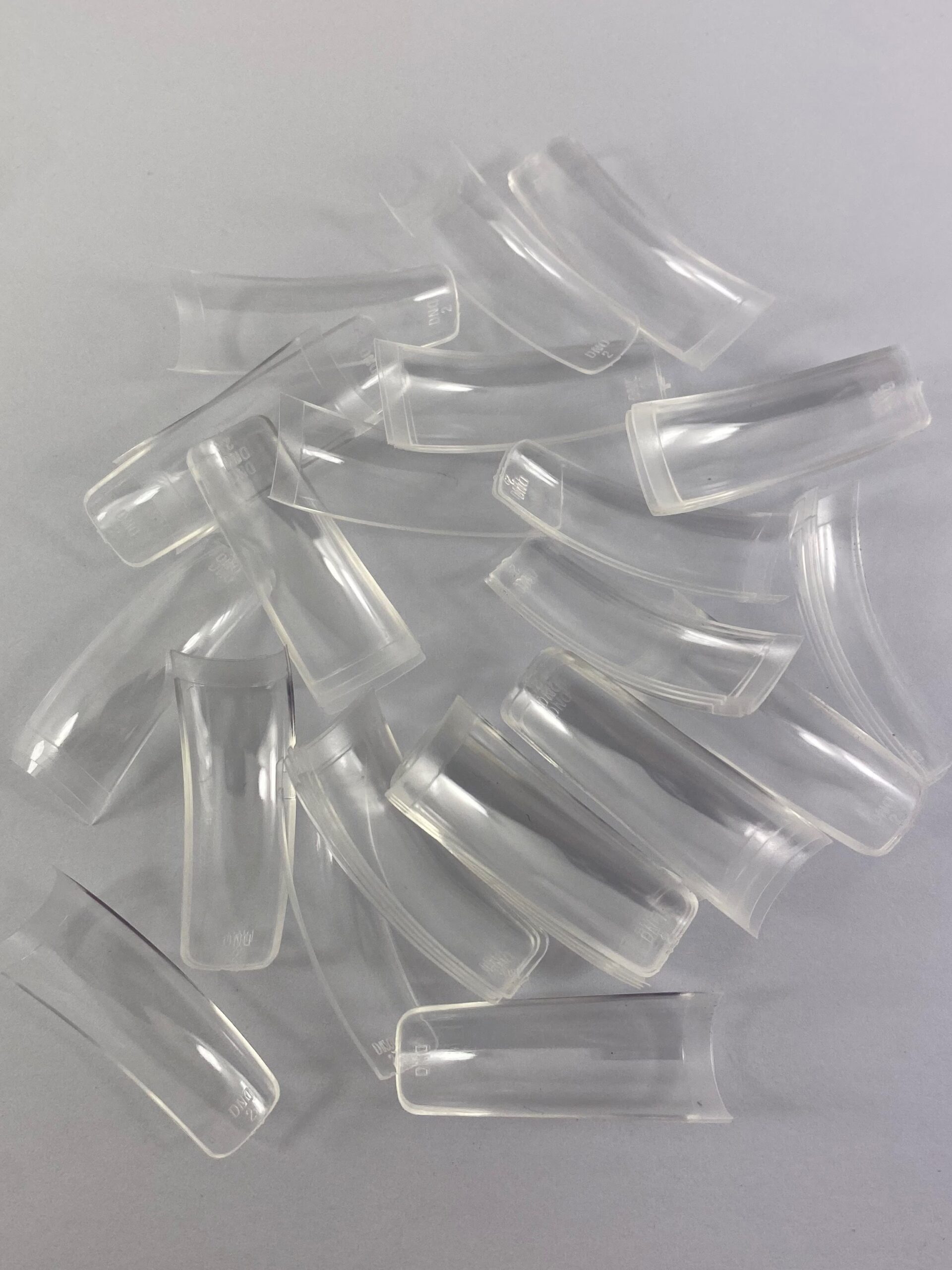 DND Clear Tips - Sizes 0-10 - Acrylic nail tips